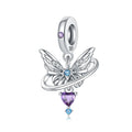 Factory Wholesale S925 Sterling Silver Butterfly Love Pendant Beaded Diy Bracelet Necklace Jewelry Accessories