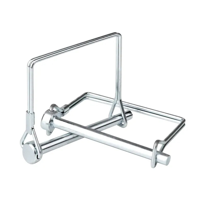 Wire Snap Lock Pins Heavy Duty D-Type Safety Coupler Pin Trailer Bracket Coupling Pin for Farm Wagons Lawn Garden