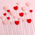 Cute Heart Cake Topper Resin Love Valentine's Day Birthday Cake Decoration