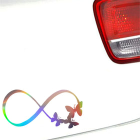 Beautiful Flying Butterfly Flower Car Auto Sticker Truck Door Window Decal Decor Vinyl Sticker Gift Die Cut Decals Latop Glass