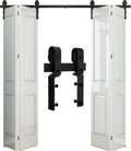 WEKIS French Style Bathroom Frameless Vertical Bi-folding Sliding Barn Door Hardware Accessories Barn Door Track With Buffer