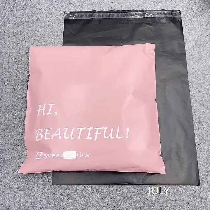 Custom logo Printed Transparent Packaging Bags Biodegradable Poly Mailer