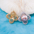 Pe011071 DIY 9-12mm Natural Freshwater Pearl Pendant Accessory 925 Sterling Silver Engagement Jewelry Necklace for Women
