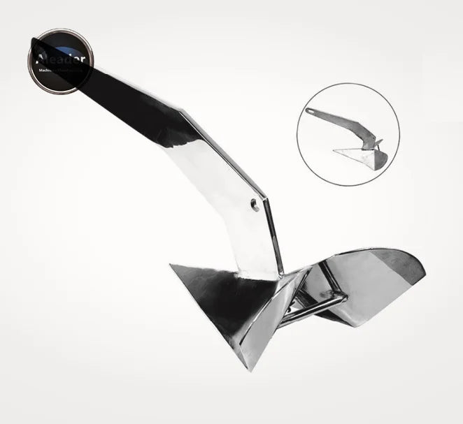 Aleader Marine Hardware Hot Dip SS316 Delta Anchor for Boat Use Marine Accessory Precision Casting