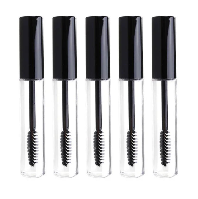 Hot Sell Round 4ml 5ml 8ml 10ml  Empty Eyeliner Lip Gloss Mascara Tube with Black Cover