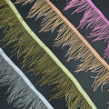 G016 Wholesale Custom Rhinestone Applique Bead Tassel Fringe Trim for Dance Dress