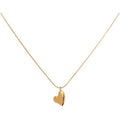 Collar De Niche Design Asymmetric Heart Necklace Women Light Luxury Simple Peach Titanium Steel Choker Chain Pendant for Gift