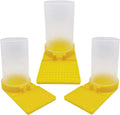 Farm Beekeeper Accessories ABS Bee Feeder & Water Drinker Eco-Friendly Disposable 6/1/4 Capacity 100-150 Sqm 0.3kg