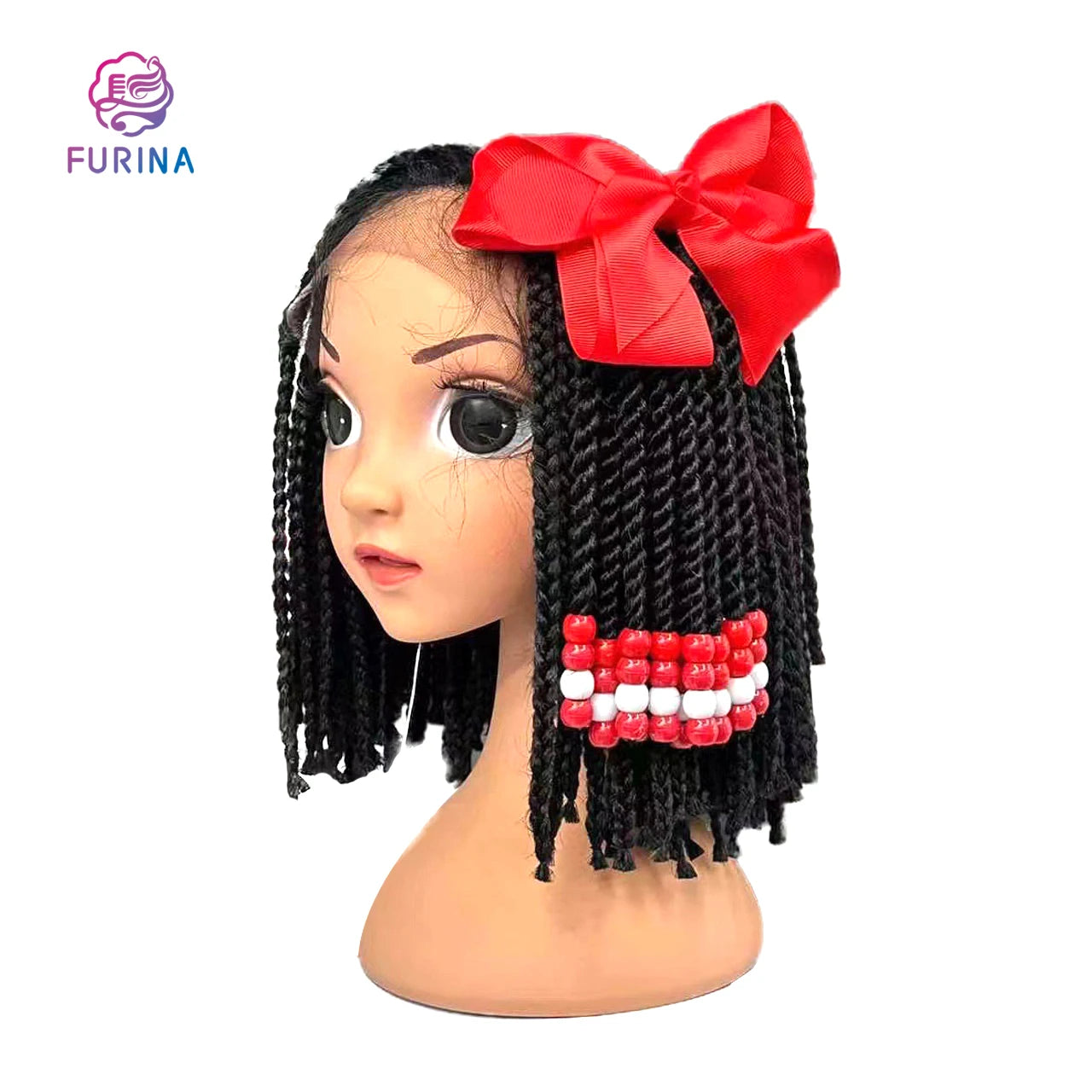 Good Texture Fashion Trend Daily Make up Hair Products Beauty  Accessories Glitter Synthetic Hair Ponytail for Black Kids Girls
