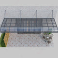 Simple Design Aluminum Frame Awning System Luxury Outdoor Polycarbonate Panels Slant Roofing Easy-to-install Eaves Canopy Awning