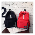 Waterproofing Custom Made 2023 New Simple Trendy Design Green Canvas Middle School Bag Women College Bag