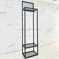 Men Sports Shop Display Rack Retail Sports Shop Design Rotating Decoration Beautiful Sportswear Rack Stock Detachable Black