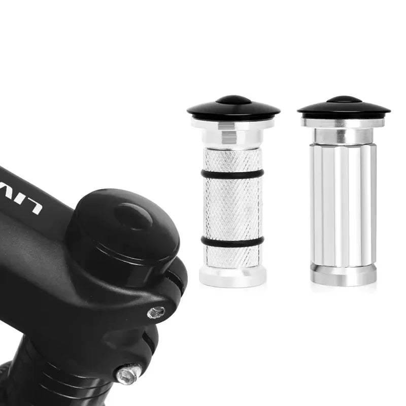RIDERACE Bicycle Headset Expander Stem Top 1-1/8" Aluminum Alloy Adjuster Expansion Bolt Bike Front Fork Expansion Screw 22-25mm