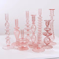 Handmade Nordic Style Glass Candlestick for Wedding Decoration Custom Made for Home Decor