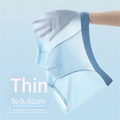 Ice Silk Underwear Men Mesh Breathable Ice Silk Boxers ultra Thin V-shaped Large Space Briefs for Men