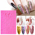 14.5*10cm Silicone Printing Template Nail Art 3D Relief Decorating Tool Chrome Pigment Dust Nail Mold Powder Supplies MZL Brand