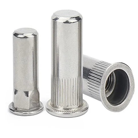 Nut Rivet Automotive Furniture Countersunk Head Knurled Body Stainless Steel(blind) M3