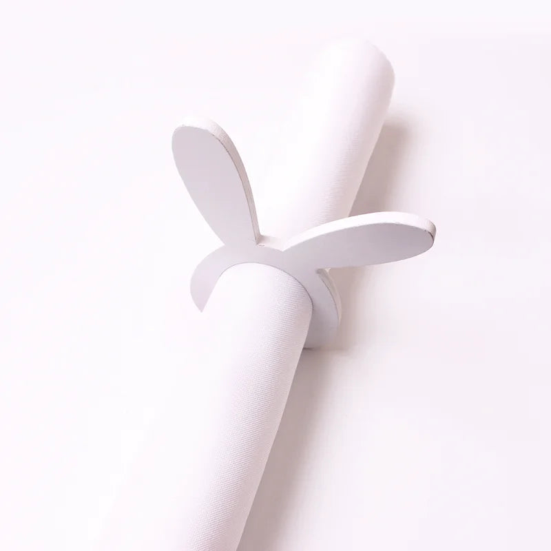 Cute Rabbit Thanksgiving Napkin Rings