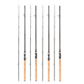 New Carbon Fiber Fishing Rod 2.1m 2.28m 2.4m 2 Sections Casting Spinning Fishing Rods Wooden Handle Fishing Pole
