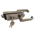 G012B Stainless Steel Satin Finish Door Handle Lock Lever Everstrong Frameless Door Hardware (Screw Anti-Corrosion Heavy Duty)