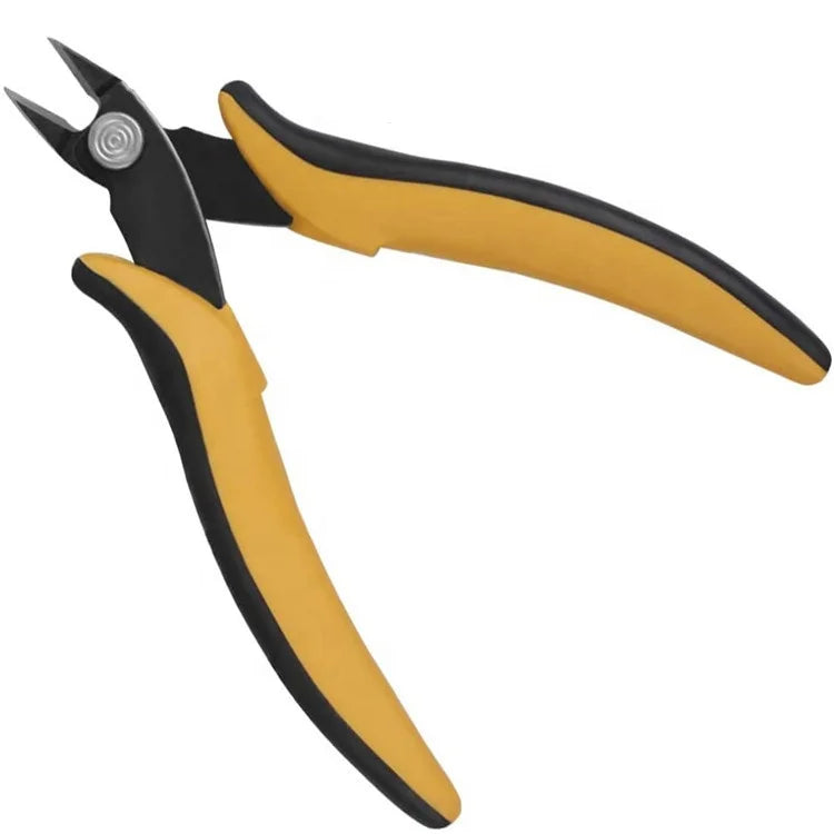 YTH TR-25 Small Diagonal Wire Cutters Electrical Flush Cutters Non-Slip Soft TPE Handle Precision Cutting Pliers