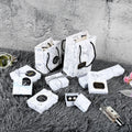 Marble Pattern Luxury Jewelry Packaging Set - Handmade Gift Boxes & Bags for Jewelry Storage