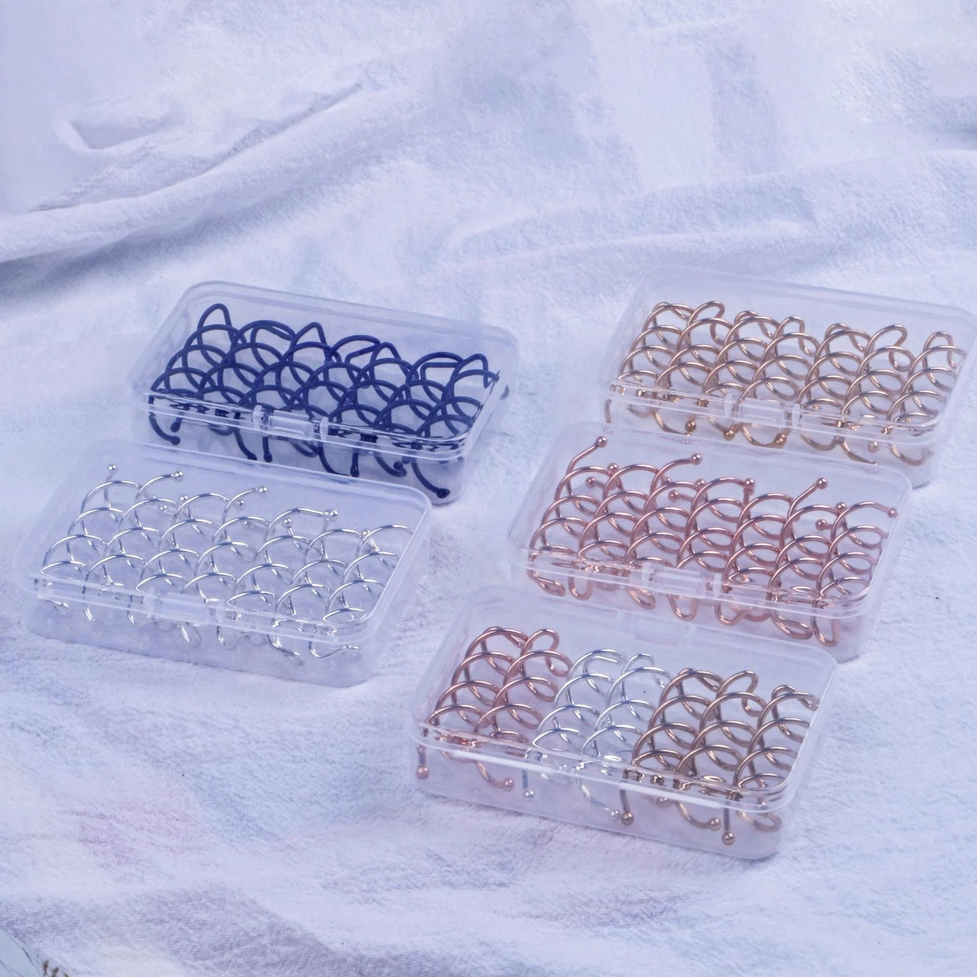Packing Custom logo Hair Boxes Pins Set U Shape Antique Blonde Gold Black Hair Clip Hairgrip Hairpins Metal Spiral Hair Pin