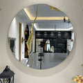 70cm New High Gloss Golden Design Luxury Geometric Decorative Mirror Creative Home House Round Decor Dropshipping DDP