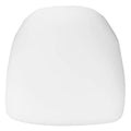 White PU Cushion for Chiavari Chair with Velcro Straps Waterproof Seat Pad for Phoenix Banquet Wedding Chairs