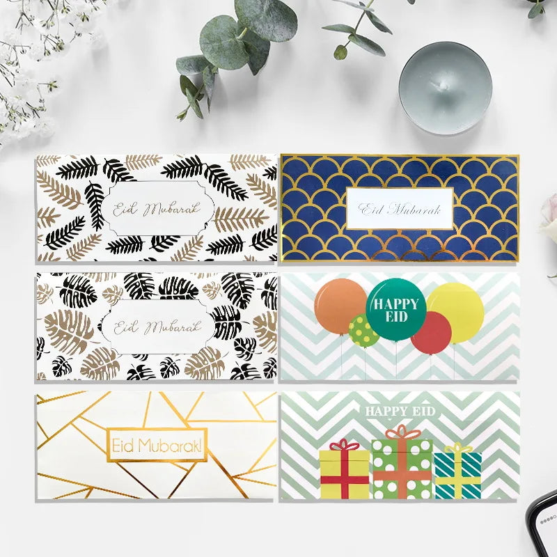 Wholesale EID Mubarak Islamic Ramadan Money Envelope Happy EID Mubarak Gift Cash Envelope