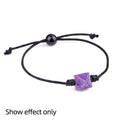 Hot Selling 10mm Pyramid Straight Hole HZ Jewelry Natural Crystal Semi-Precious Stone Polished Amethyst Pyramid with Hole