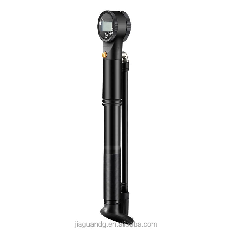 Portable Mini Frame-Mounted Aluminum Alloy 320psi High-Pressure Hand Air Pump Gauge Included Presta Valve for Mountain Bikes