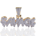 New Fashion Wish Custom Name Crown Bail Drip Initials Letters Charms Men Women Cubic Zircon Christian HipHop Jewelry Gold Plated