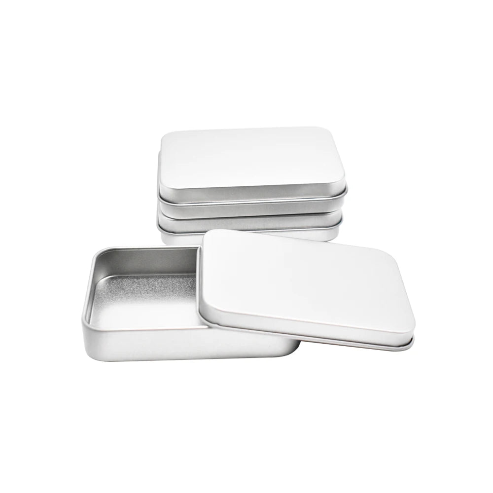 Rectangular Usb Flash Drive Gift Packaging Metal Tin Box