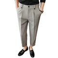 Custom Logo Men's Business Trousers Casual Pants Thin Pants Stretch Straight Chino Trousers