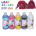 LEAF Eco-Friendly DTF Pigment Ink for Heat Press Transfer Compatible Withi3200 I1600 Xp600  Stable Color Performance