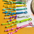 Handmade Simple Style Star Braided Keychain Paracord Rope Lanyard Keyring with Easy Accessory Bag for Gift for Friends