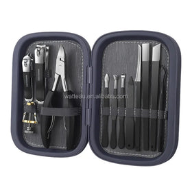 High Quality 12-in-1 Stainless Steel Nail Clipper Travel Grooming Kit Manicure Pedicure Set Custom Personal Care Beauty Care