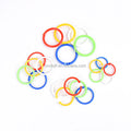 Ivoduff Wholesale Multi Color 24mm Round Shape Plastic Loose Leaf Book Ring
