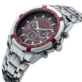 Luxury Sport Men Quartz Watches Leather Strap Functional Water-resistant Stylish Men Branded Wrist Watch