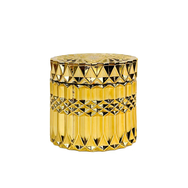 Modern Retro Glass Candy Jar Jewelry Box Lid Hanging Metal Candle Lantern Indoor Outdoor Christmas Decor Model Centerpieces