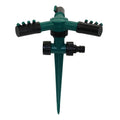Garden Lawn Automatic Irrigation Watering Sprinkler 3 Head 360 Degree Rotating Sprinkler With Support Rod