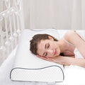 WJ-1002 Nature Wave Memory Foam Massage Pillow Slow Rebound Outdoor Camping Cushion Neck Support Hotels Knitted Nursing Airplane
