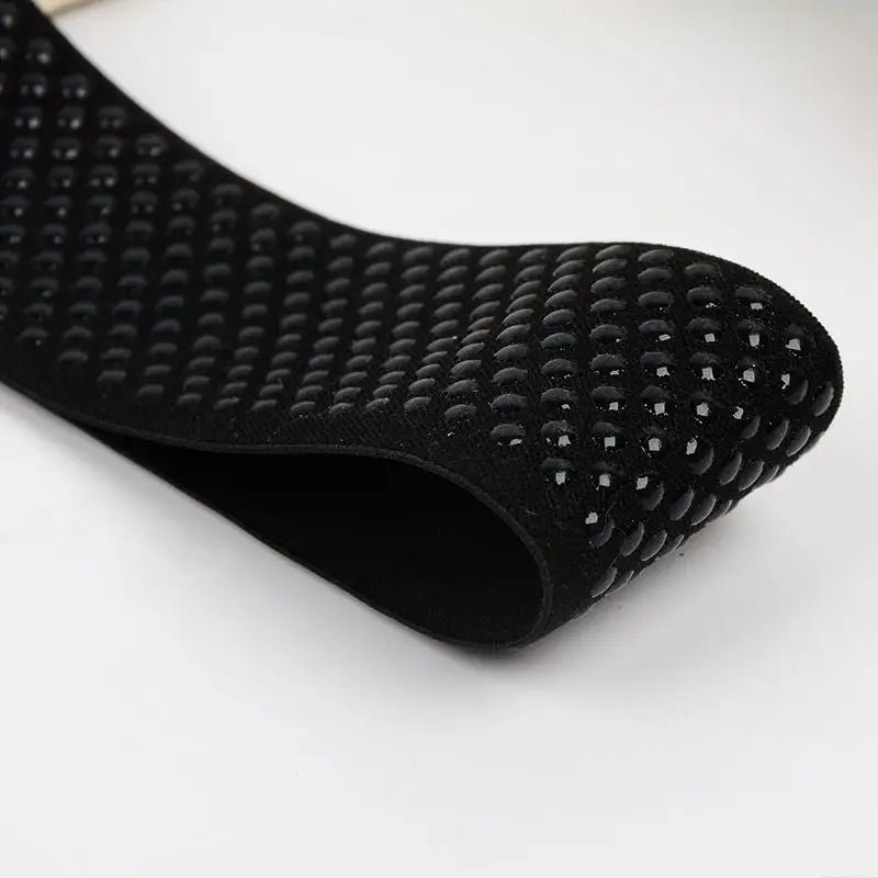Hot Products Round Silicone Gripper Non slip Elastic Band Tape Waistband Dotted Elastic Tapes for Clothing Luggage