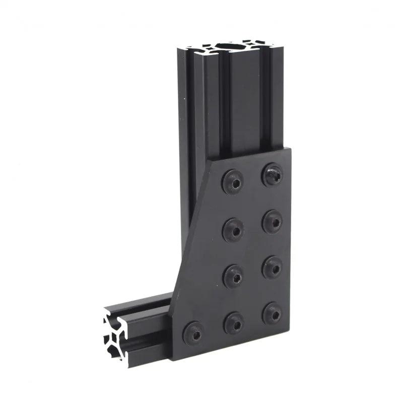 China Manufacturer 6431 Cnc Aluminum Rohs Oem Odm 10 Series  9 Hole 90 Degree Joining Plate for Aluminium Profile  10 Inches