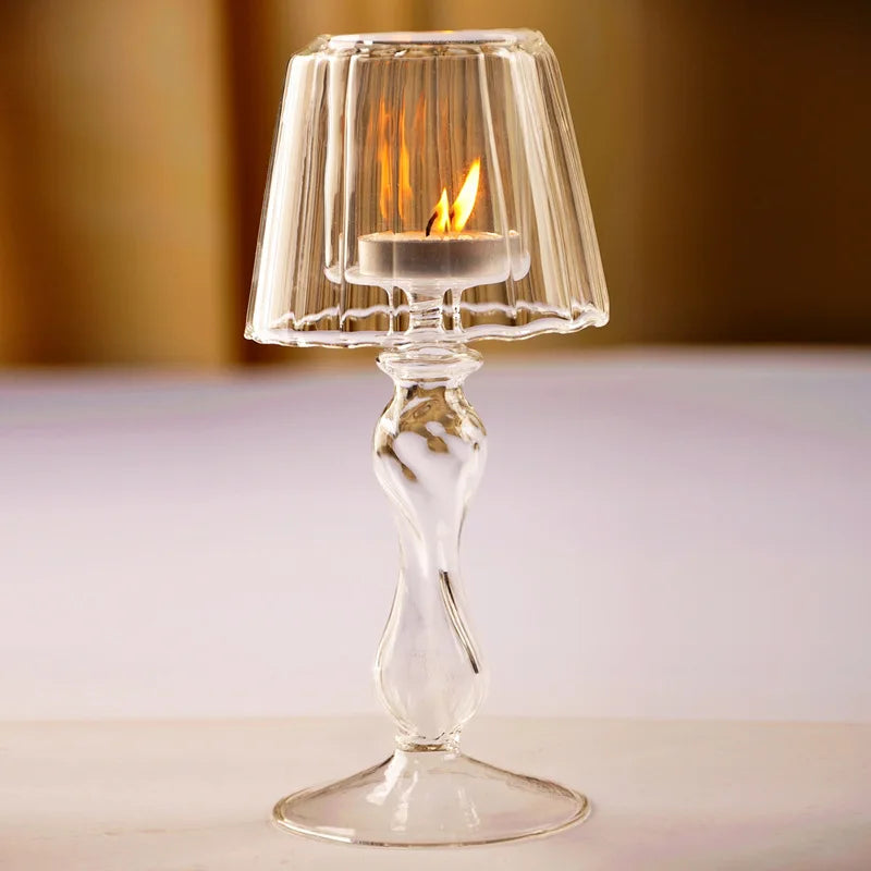 Candlestick for Candles Candlestick Holder Glass Candlestick Holder