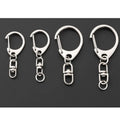 Metal C Shape Keychain Key Ring With 8 Shape Chain Metal Key Buckle Hook for DIY Crafts