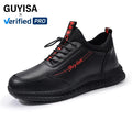 GUYISA Chef's Shoes  Microfiber Upper Leisure Series  Non-Slip Solid  SRC Black Outsole  Chef Shoes for Men