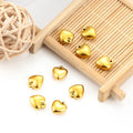 Fashion 18k Gold Plated Chain Stainless Steel Heart Love Charm Pendant Necklace for Girls Women Jewelry Making