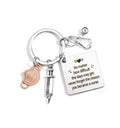 No Matter How Difficult the Days You Get Nurse Keychain Graduation Gift Keyring for Nurses Appreciation Gift Key Chain
